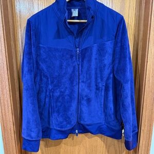 Athletic Works Royal Blue Fleece Jacket, Sz L 12/14